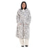 Snuggs Blanket Robe Grey Snowflakes